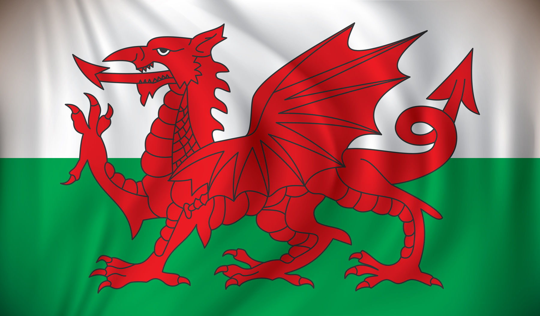 Walisische Flagge; Detektei Wales*, Detektiv Wales*, Privatdetektiv Wales*, Wirtschaftsdetektei Wales*